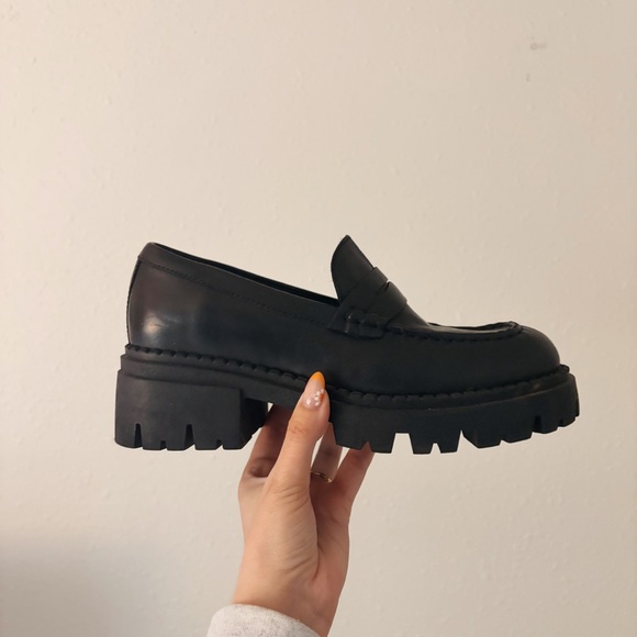 FREE PEOPLE LYRA LUG SOLE LOAFERS - Picture 2 of 12